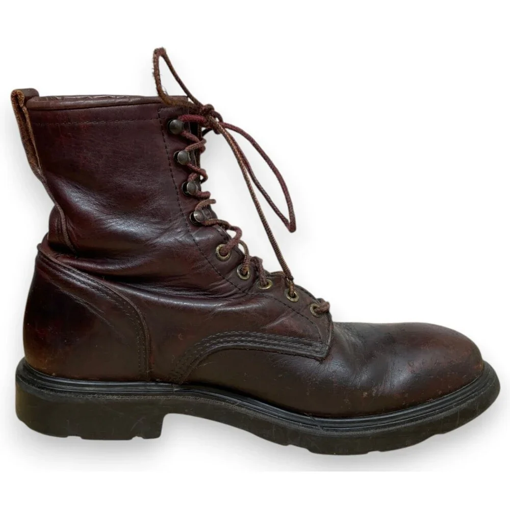 Vintage Red Wing 931 Supersole Boots Mens 9.5 EE E2 Brown Leather Lace Work USA